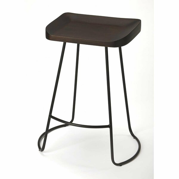 Homeroots 26 x 16.5 x 12.5 in. Coffee Counter Stool 389037